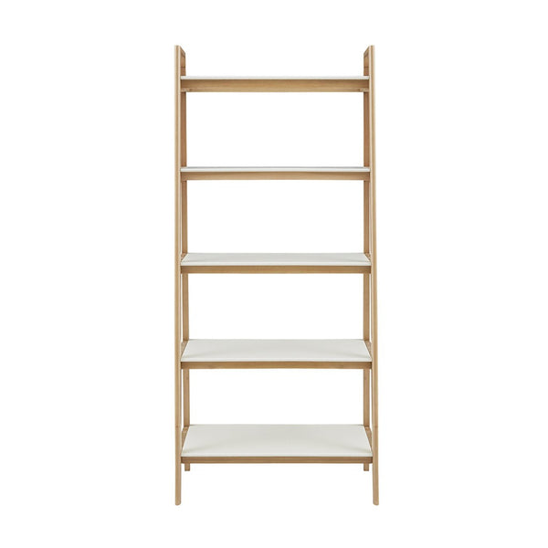 Parker Off-White/Natural Shelf Bookcase by Madison Park - Gifts for You 'n Me