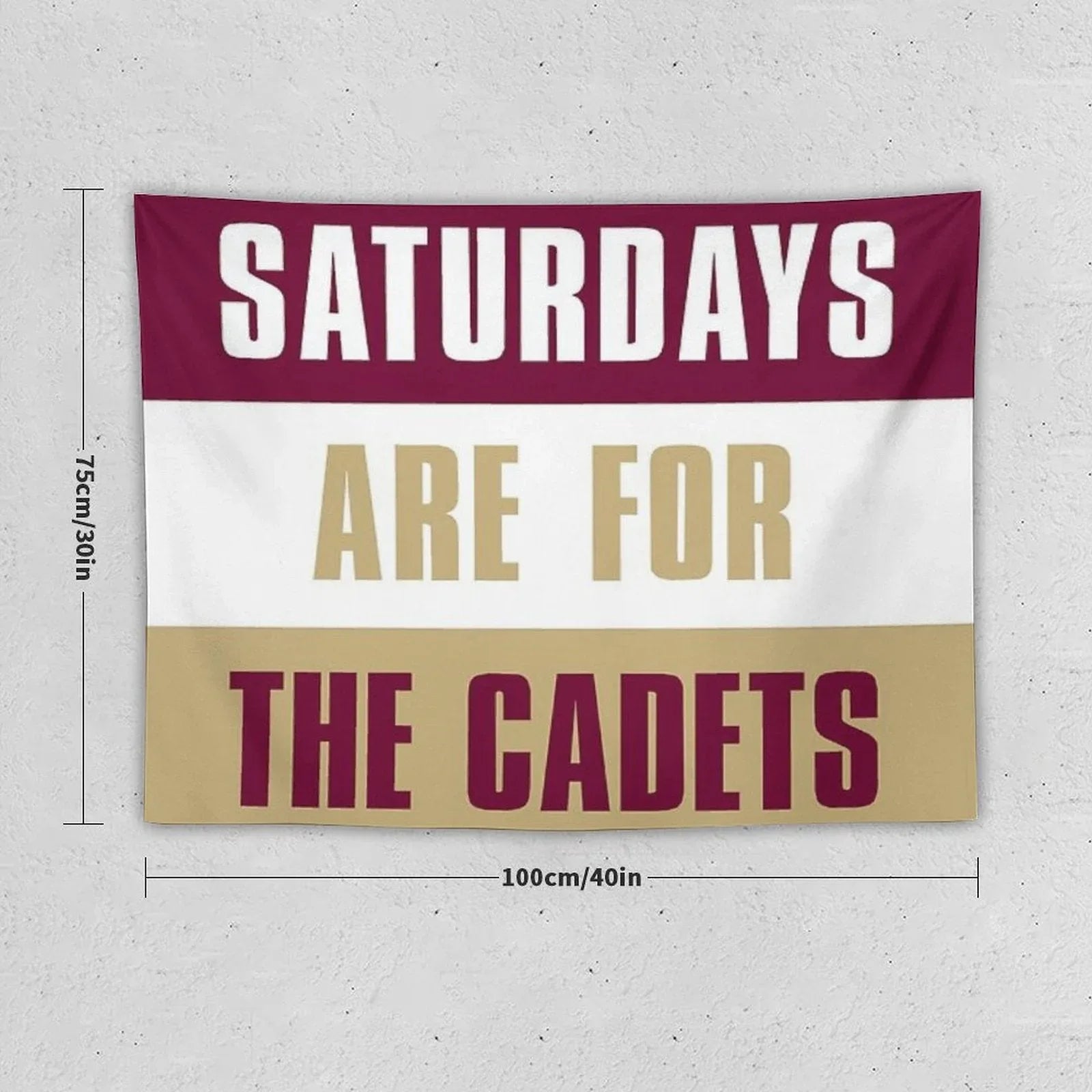 Saturdays Are for The Cadets, Norwich University  – The Military College of Vermont Tapestry