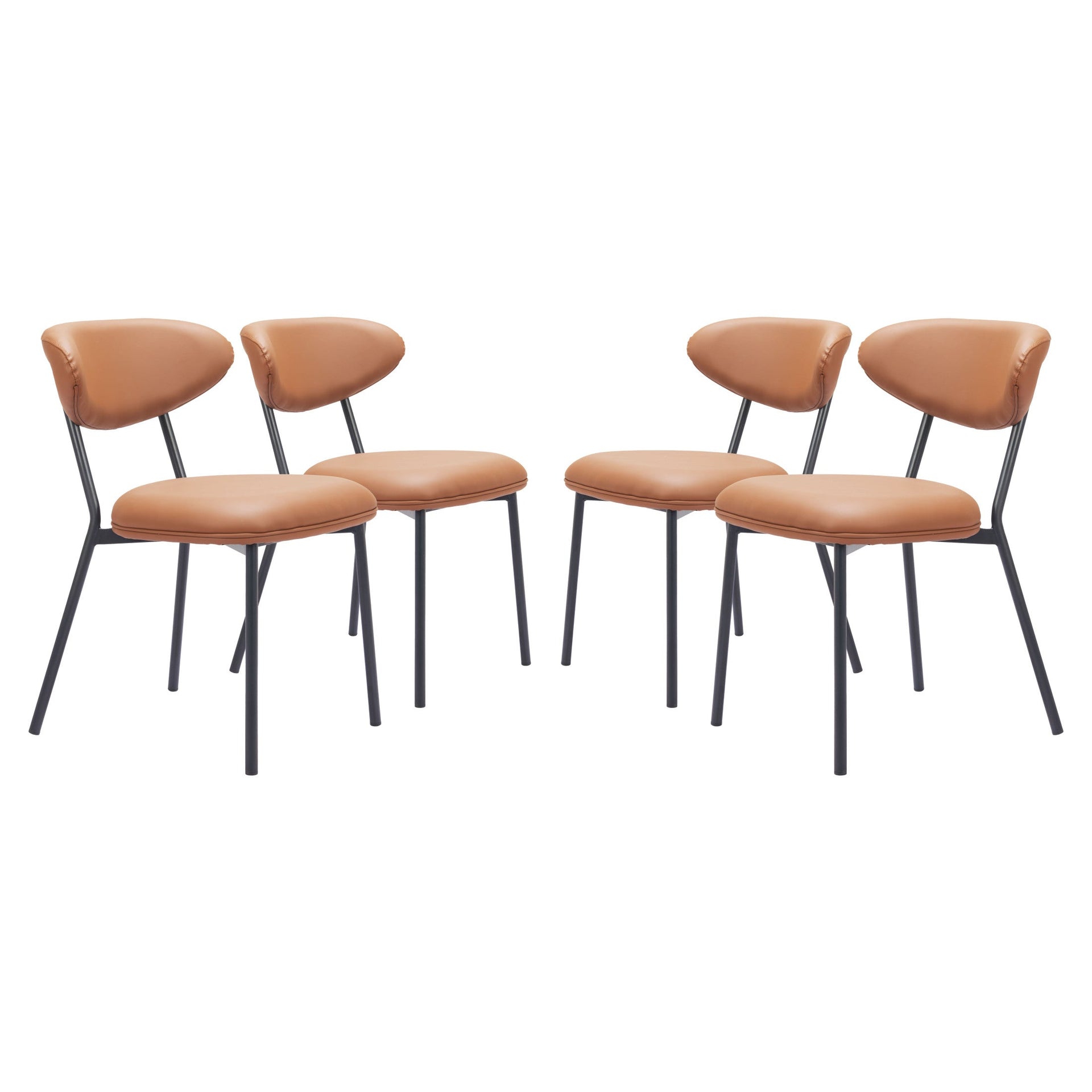 Rorun Dining Chair (Set of 4) Brown