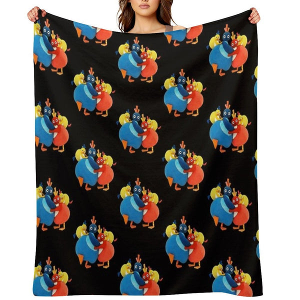 Twirlywoos Cute Characters Compact Throw Blanket