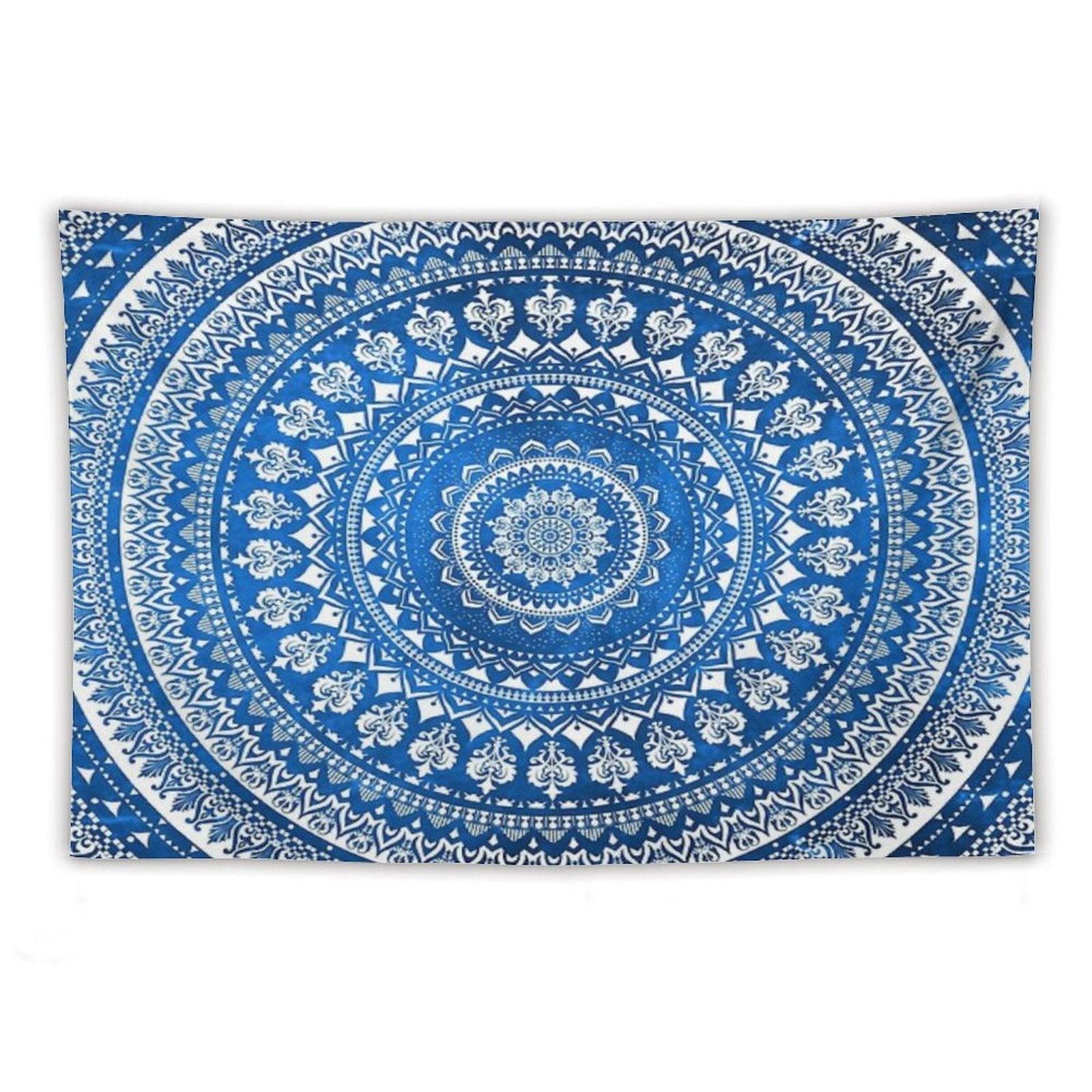 Mandala Blue Tapestry
