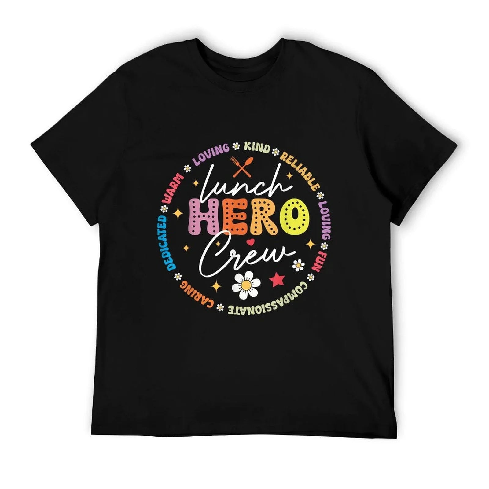 School Lunch Hero Crew Funny Cafeteria Workers Lunch Lady T-Shirt