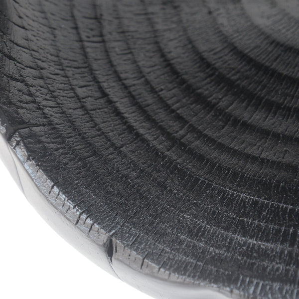 MGO Hollow Side Table with Wood-like Texture