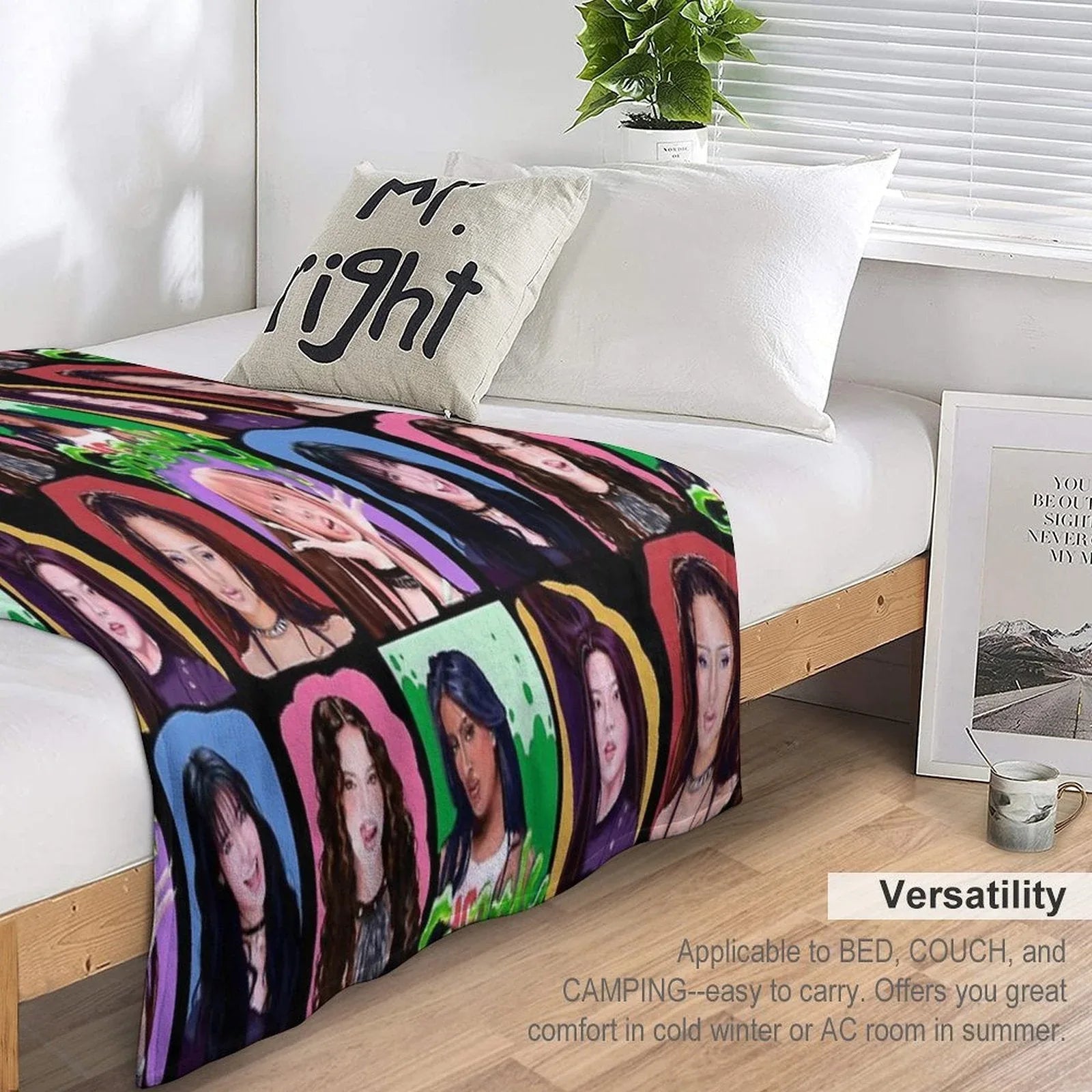 Katseye Gnarly Art Throw Blanket