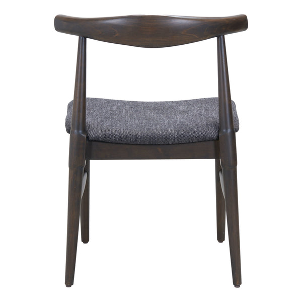 Tuzka Dining Chair (Set of 2) Gray & Espresso