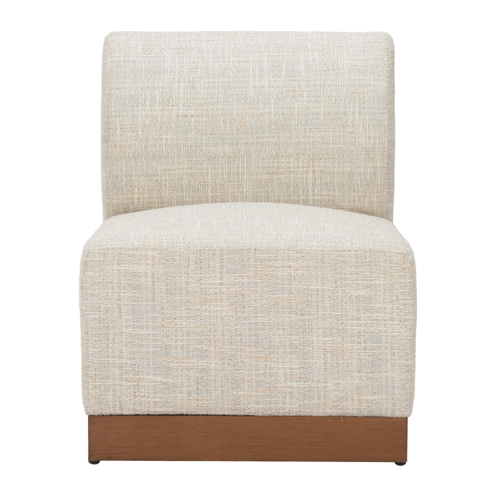 Christy Armless Chair Beige