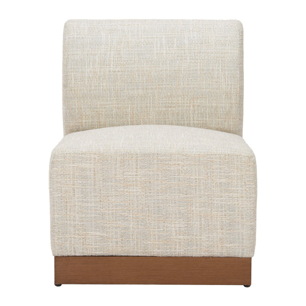 Christy Armless Chair Beige