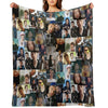 Sebastian Stan Collage Compact Throw Blanket