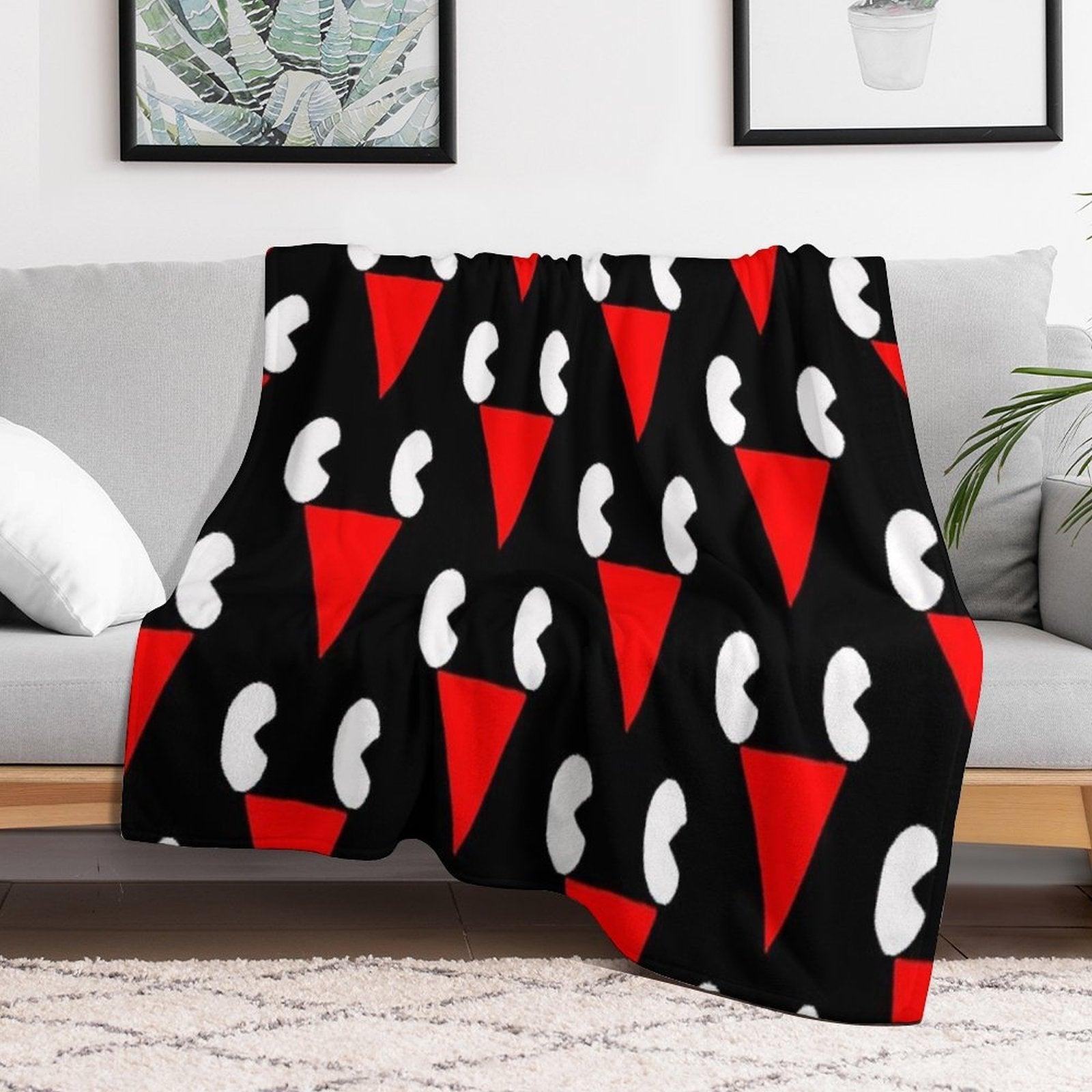 Lil Darkie Merch Lil Darkie Face Logo Gift Halloween Day, Thanksgiving, Christmas Day Throw Blanket