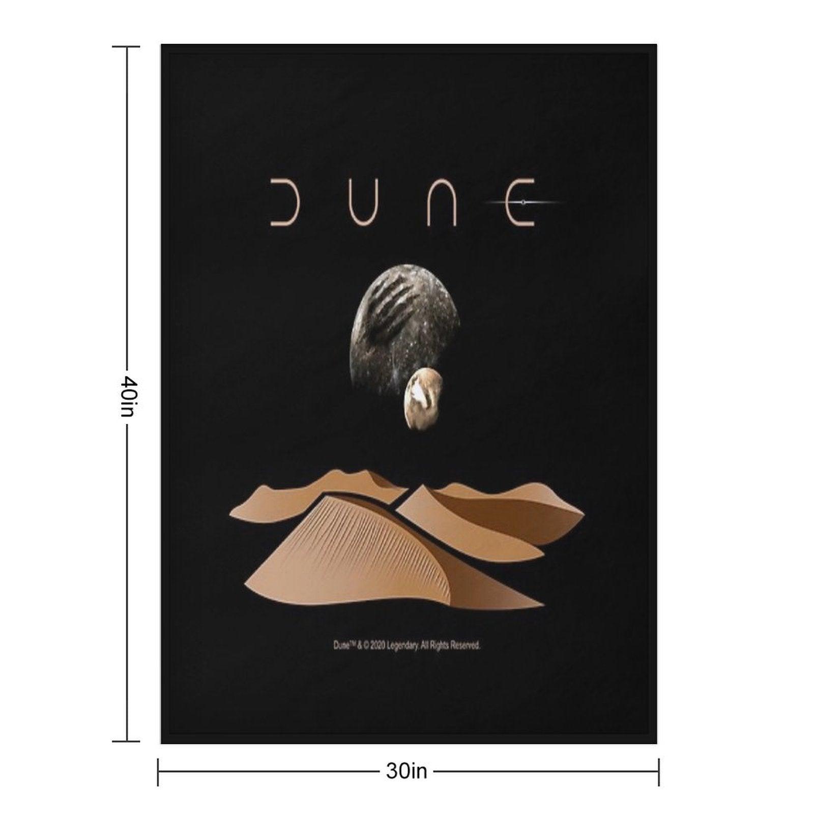 Dune Landscape with Moons of Arrakis Throw Blanket