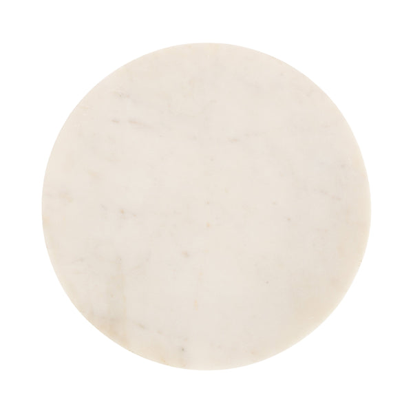 Baronet Round Marble and Metal Table