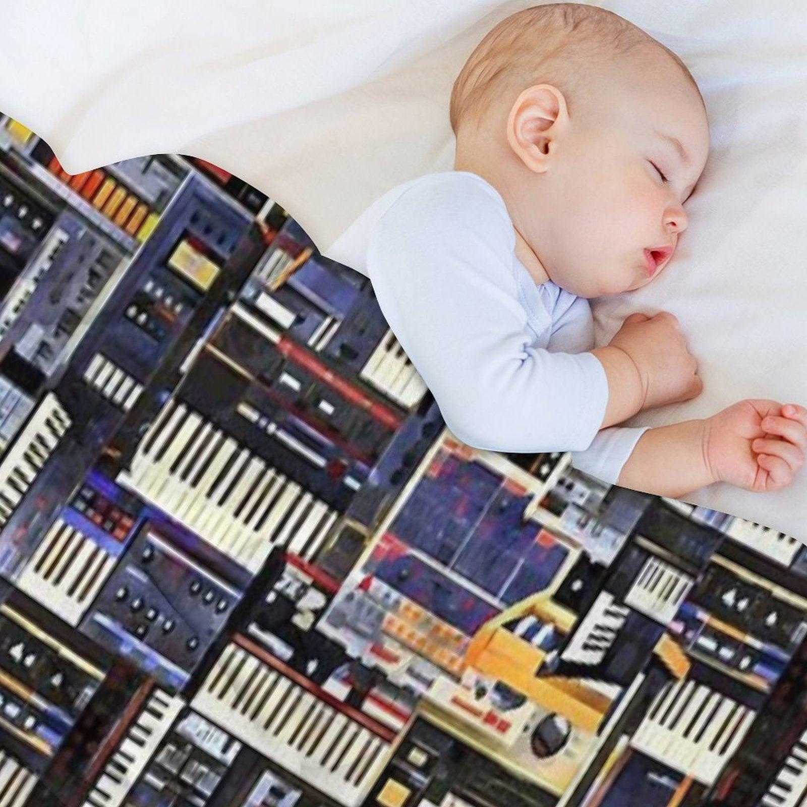 Synthesizer Lover Artwork Throw Blanket