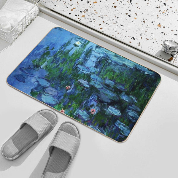 Claude Monet Water Lilies  Nymphéas Deep Color Bath Mat