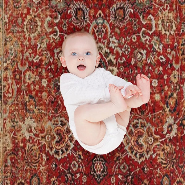 17th Century Afghanistan Rug Print Throw Blanket
