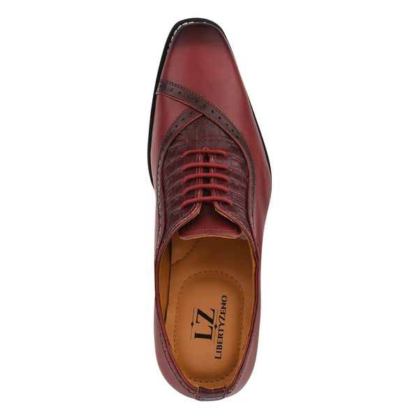 Debonair Genuine Leather Oxford Style Dress Shoes For Men