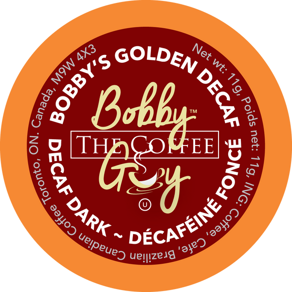 Bobby's Golden Decaf Dark, Single Serve Coffee
