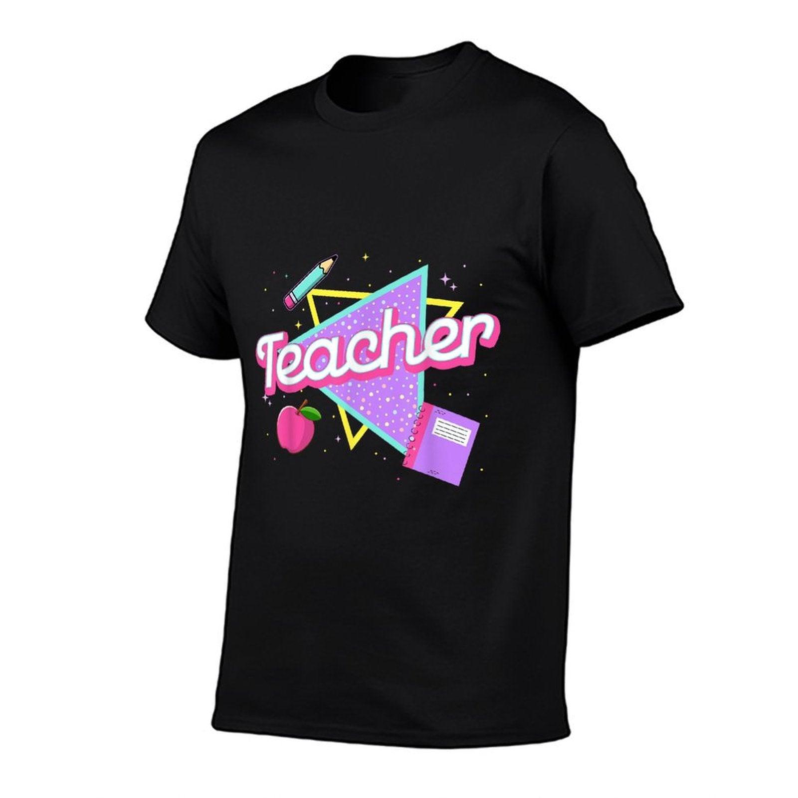 Cute Teacher Shirt 80's 90's Style Retro Old School Teacher T-Shirt