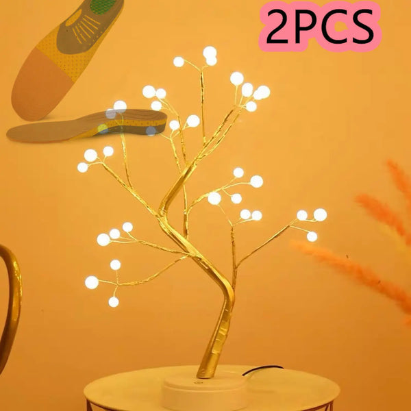 Decorative Bedroom Tree Lights with LED Copper Wire Design