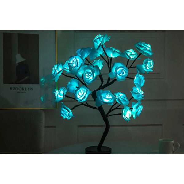 Decorative Flower Lamp with Soft Warm Light for Home Interiors