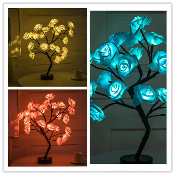 Decorative Flower Lamp with Soft Warm Light for Home Interiors