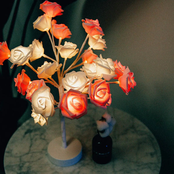 Decorative Flower Lamp with Soft Warm Light for Home Interiors