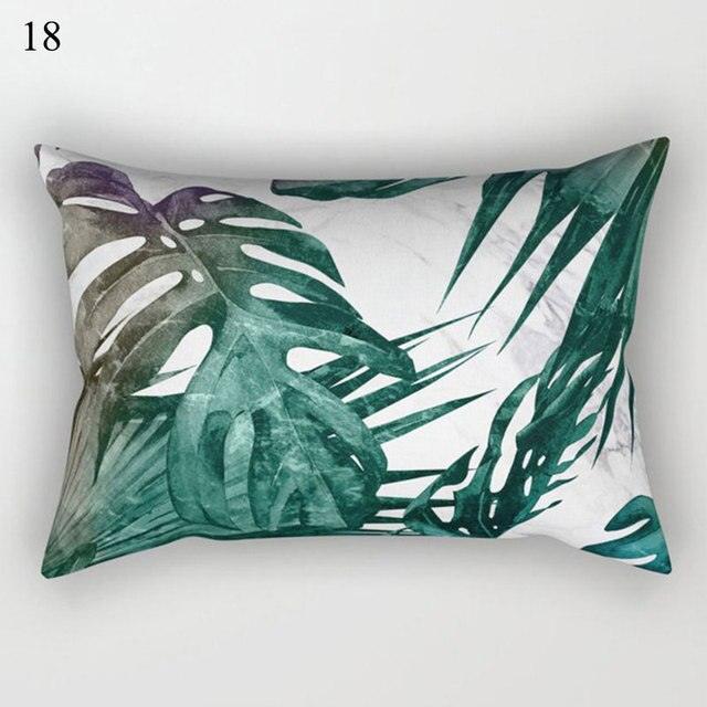 Decorative Throw Pillows Tropical Plants Pillow Cover Polyester Pillow Covers With Flowers And Plants Tropical Style Linen Throw Pillow Covers Decoration Pillowcase Cushions Home Decor