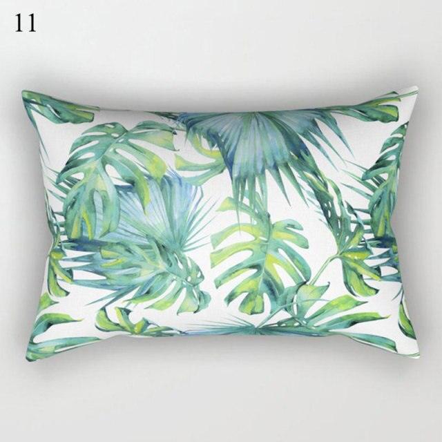 Decorative Throw Pillows Tropical Plants Pillow Cover Polyester Pillow Covers With Flowers And Plants Tropical Style Linen Throw Pillow Covers Decoration Pillowcase Cushions Home Decor