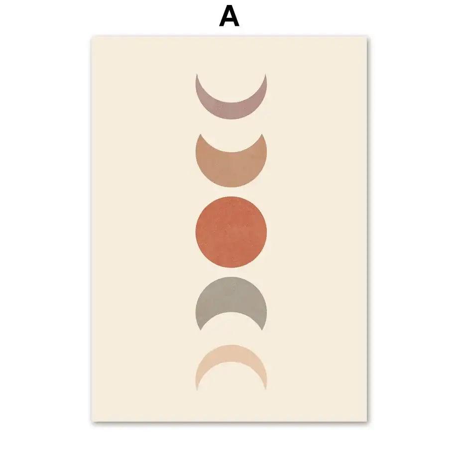 Earth Tones Geometry Canvas
