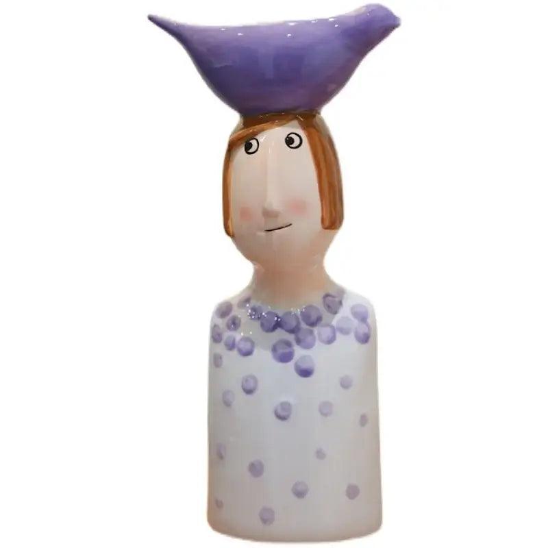 Blue Ceramic Vase Set
