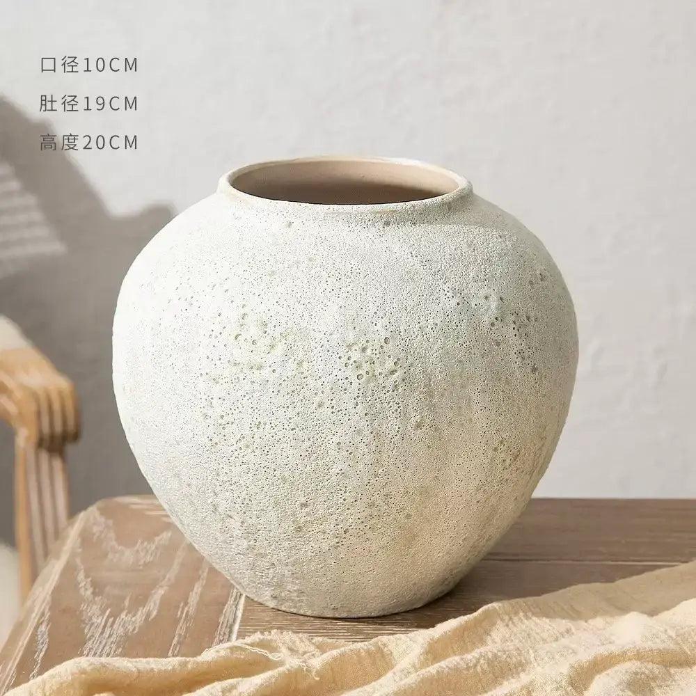 White Ceramic Vase Set