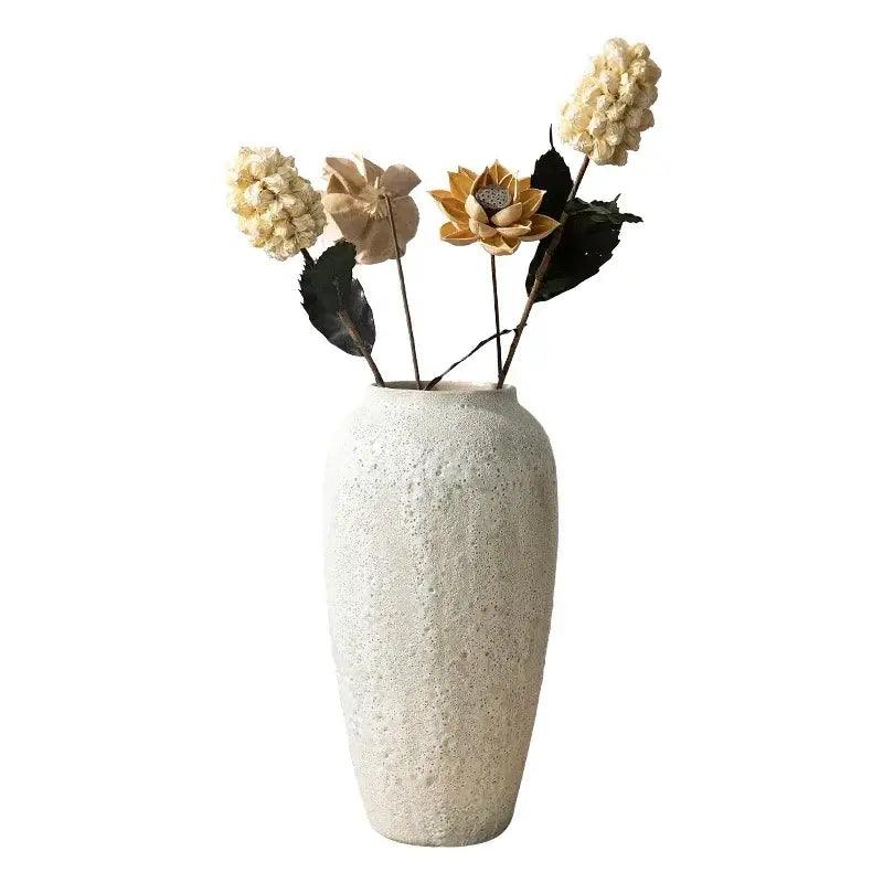 White Ceramic Vase Set