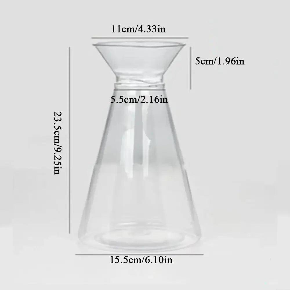 Clear Nordic Plastic Vase