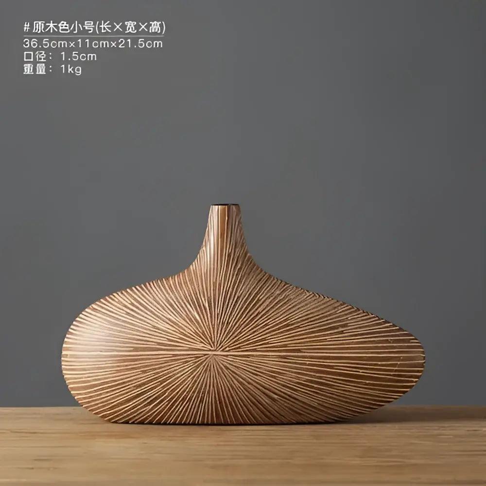 Light Brown Resin Vase