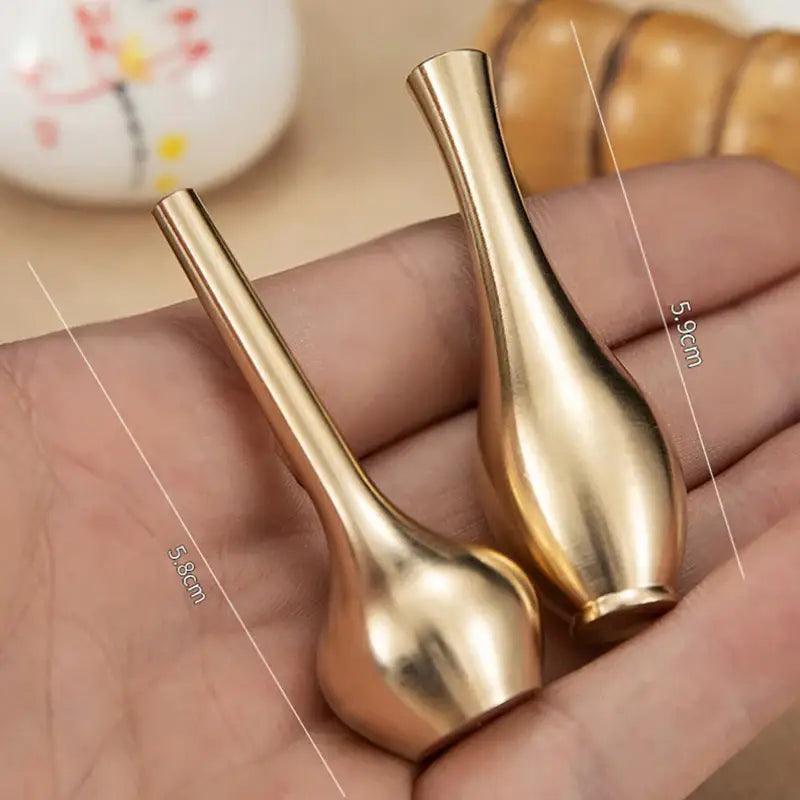 Brass Miniature Vase Set