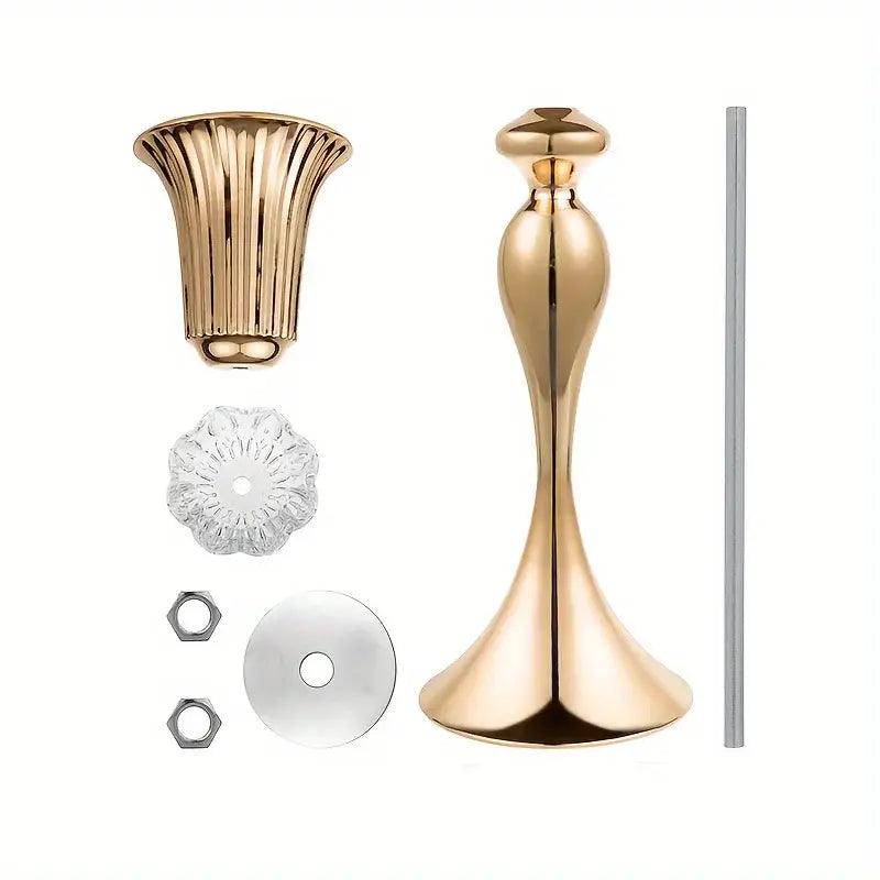 Gold Crystal Flower Stand Set