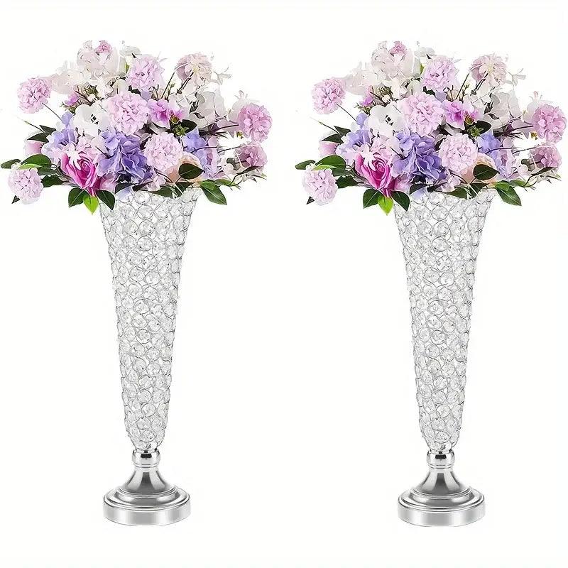 Gold Crystal Encrusted Vase