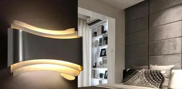 Stainless Curved Wall Sconce