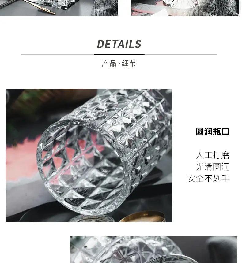 Crystal Glass Pedestal Vase