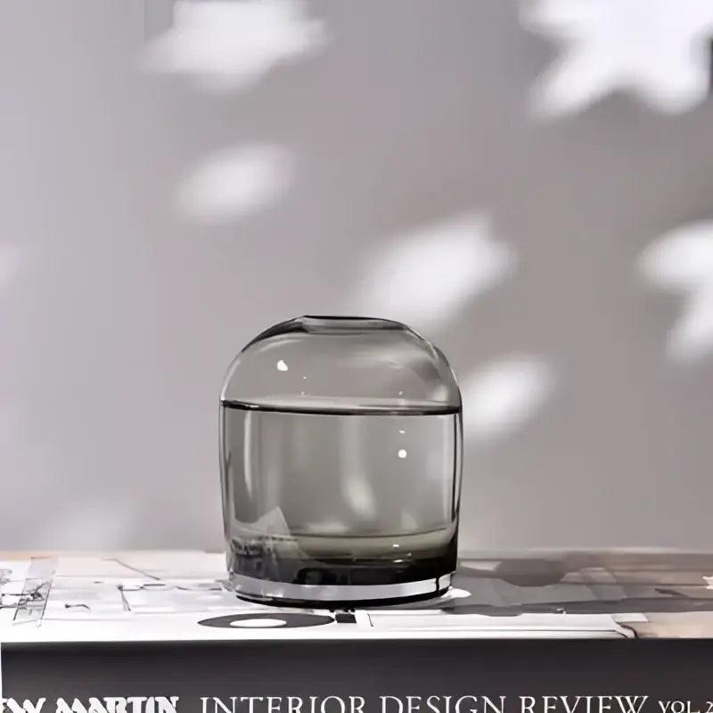 Gray Gradient Glass Vase Set