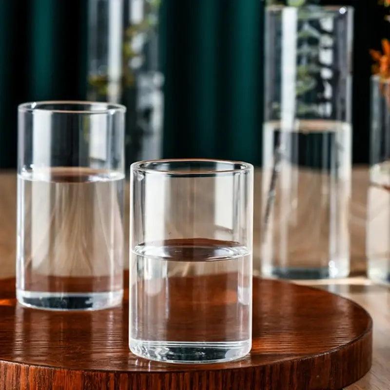 Glass Cylinder Vase Set