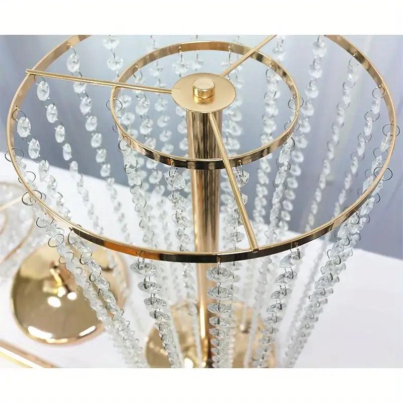 Gold Crystal Vase Set