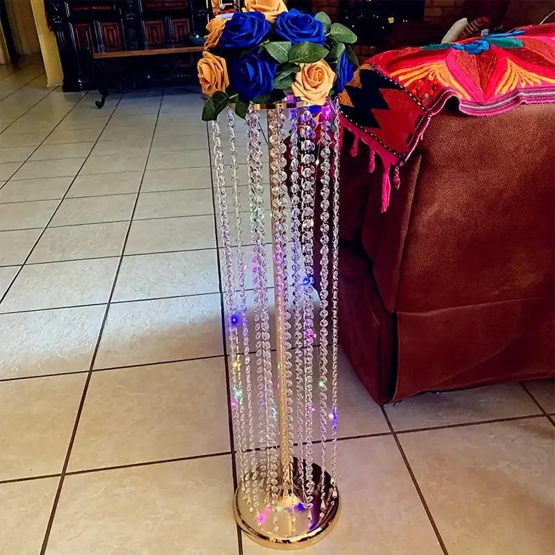 Gold Crystal Vase Set