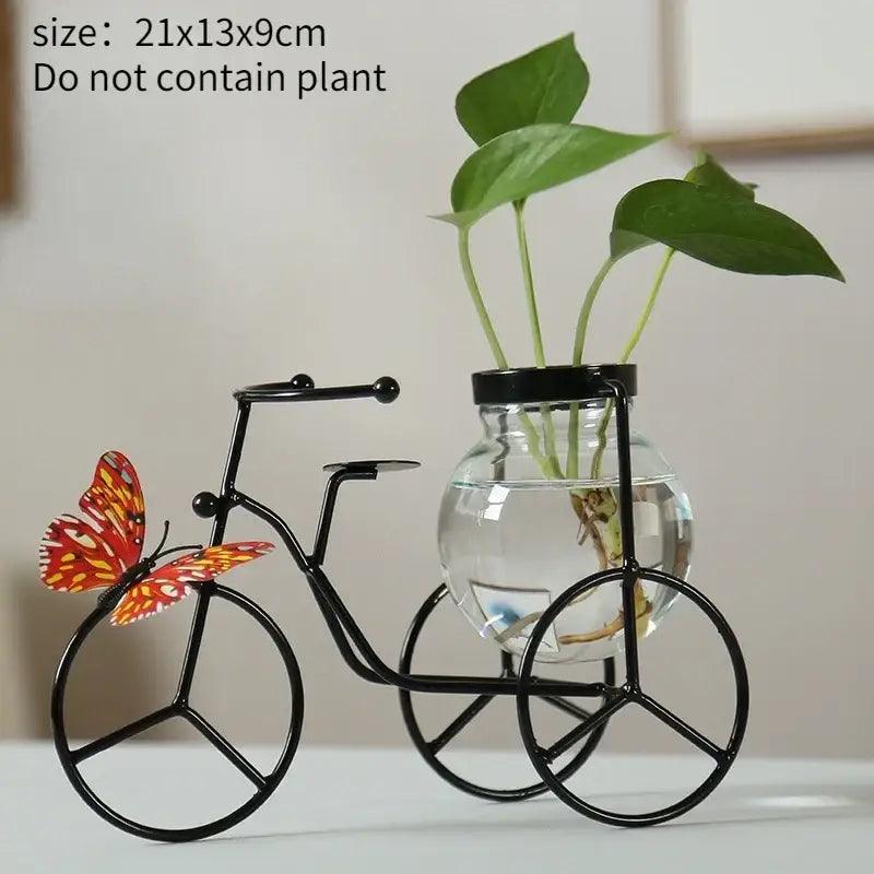 Gold Flamingo Metal Vase