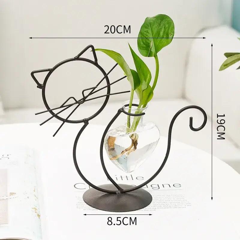 Gold Flamingo Metal Vase
