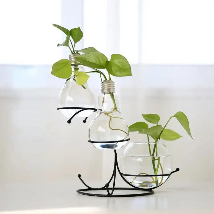 Gold Flamingo Metal Vase