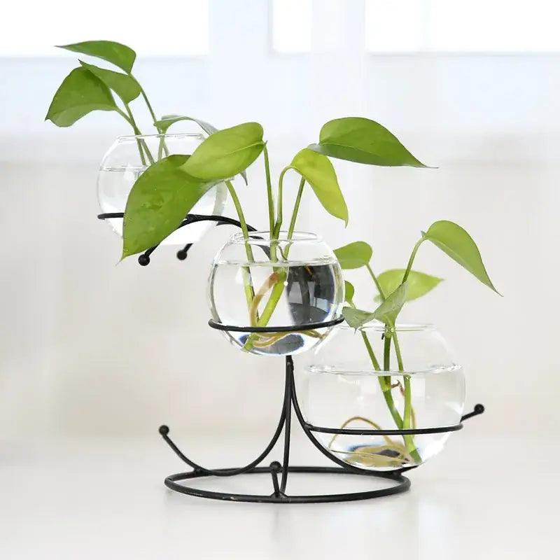 Gold Flamingo Metal Vase
