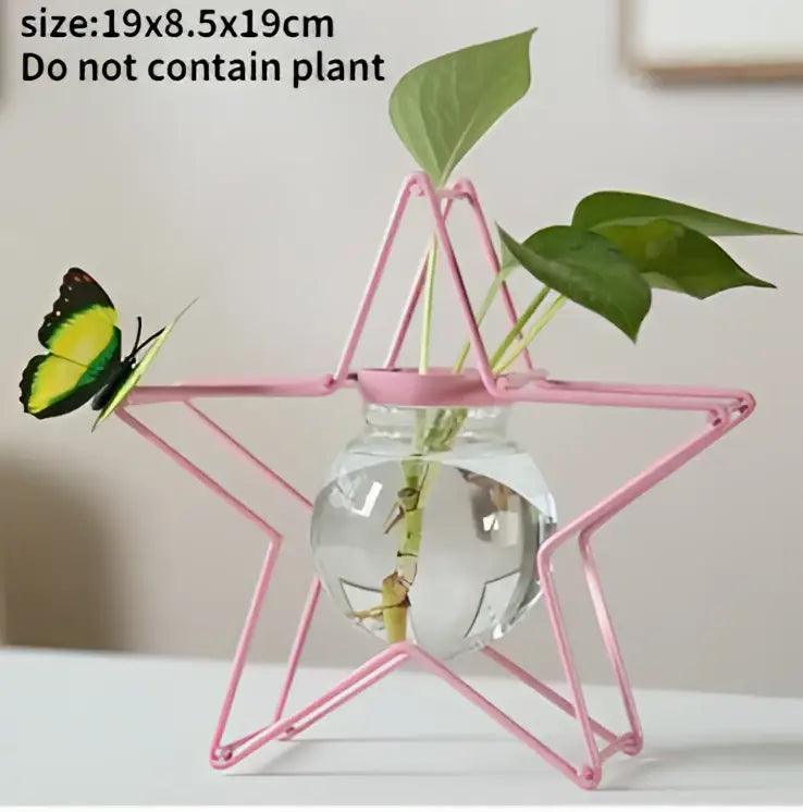 Gold Flamingo Metal Vase