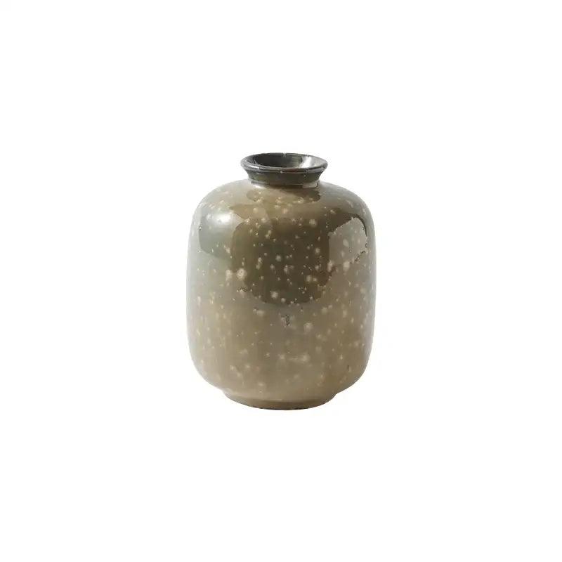 Beige Speckled Ceramic Vase