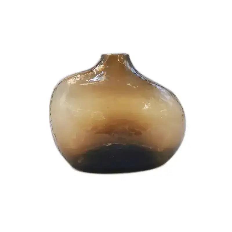 Amber Zen Glass Vase Set