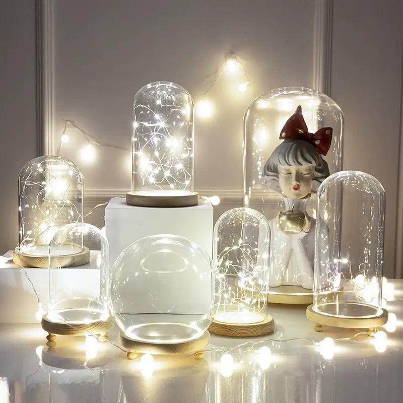 LED Glass Terrarium Vase